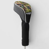 Cadeau Opa Fotoherinneringen Gevestigd Golfheadcover (Schuin)