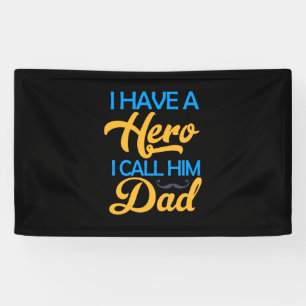 Cadeau papa ik noem hem papa spandoek