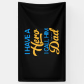 Cadeau papa ik noem hem papa spandoek (Verticaal)