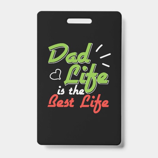 Cadeau papa vadersleven is het beste leven badge (Voorzijde)