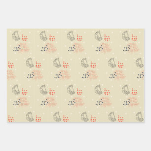 cadeau papier abstracte motieven inpakpapier vel