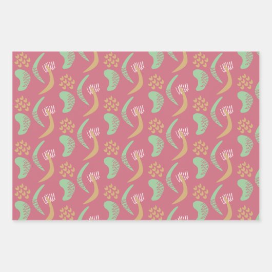 cadeau papier abstracte vormen inpakpapier vel (Voorkant)