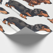 Cadeau Papier Dachshund Parade (Hoek)