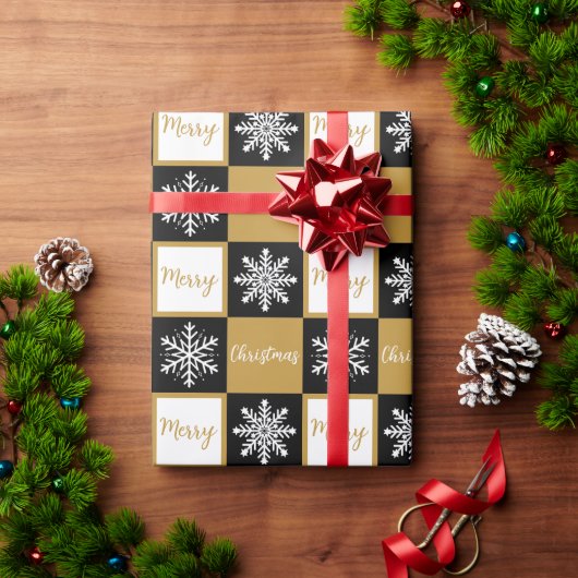 Cadeau-papier met kerstinrichting cadeaupapier (Feestdagen Geschenken)