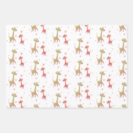 cadeau papier olifant giraf aap inpakpapier vel