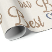 Cadeau Papier Voor Beste Papa (Rol Hoek)