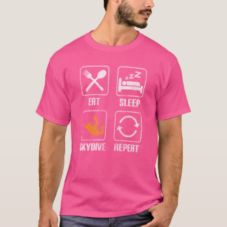 Cadeau parachutessprong vliegtuig sport vriend t-shirt