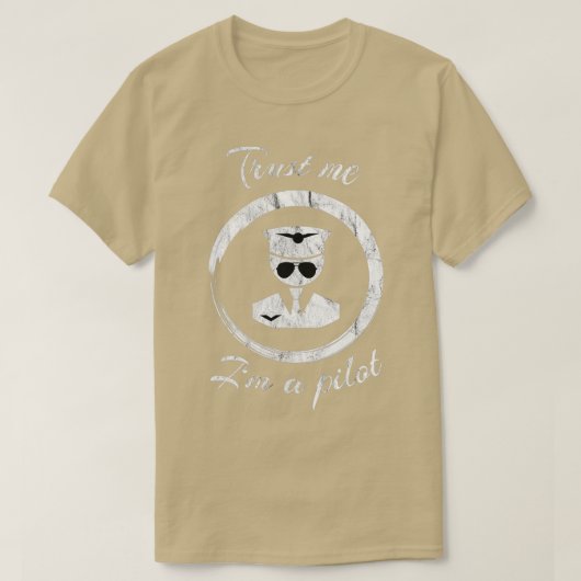 Cadeau piloot vliegtuig t-shirt (Design voorkant)