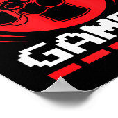 Cadeau professionele gamer grappige gammingoctrooi poster (Hoek)