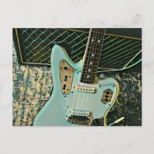 cadeau rockmuziek voor hem haar briefkaart (Voorkant)