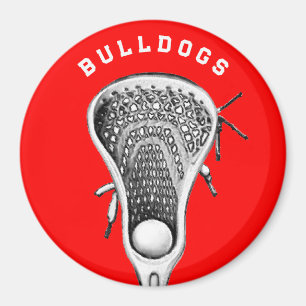 Cadeau Rode Lacrosse Team Sport Magneet