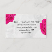 Cadeau Roos Dozen Flowers Flowerbox Visitekaartje (Achterkant)