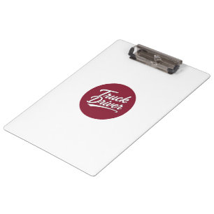 Cadeau Schrift Typografie Vrachtwagenchauffeur Klembord