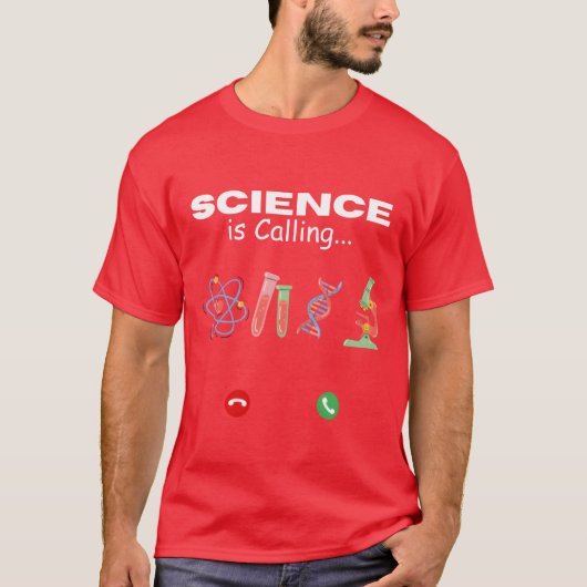 Cadeau Science is Calling T-shirt (Voorkant)