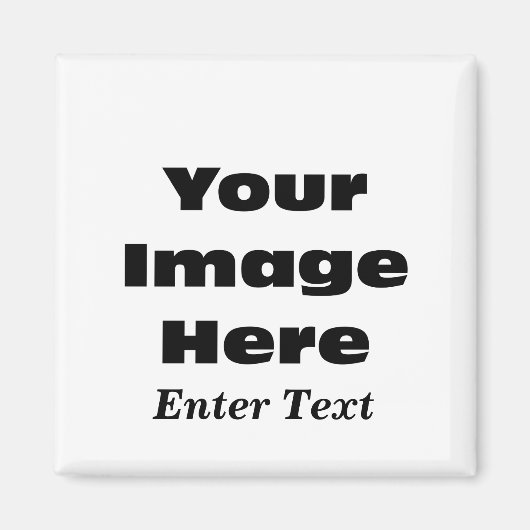 Cadeau Sjabloon: Creëer Uw Eigen Custom Magnet (Voorkant)