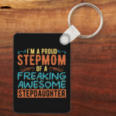 Cadeau Stiefmoeder Stiefdochter Citaat Sleutelhanger (Achterkant)