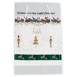 Cadeau Tas Kerst grappig speels Medium Cadeauzakje