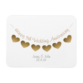 cadeau ter gelegenheid van de vijfde huwelijksdag magneet