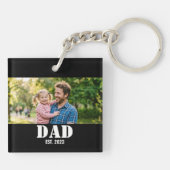 Cadeau ter herinnering aan het vaderschap gefotogr sleutelhanger (Achterkant)