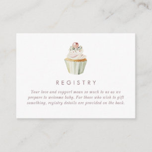 Cadeau-theelunch Baby Shower Informatiekaartje