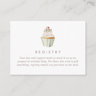 Cadeau-theelunch Baby Shower Informatiekaartje