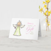 Cadeau uit de hemel, Aanpassingsnaam Jubileum Kaart (Gele Bloem)