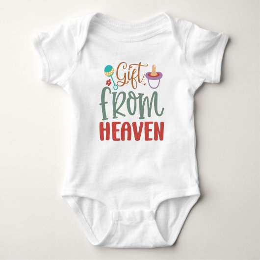Cadeau uit de hemel - Baby Boy Bodysuit (Voorkant)