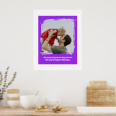 Cadeau Vader Dochter – Gepersonaliseerde Foto Wand Poster (Keuken)