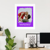 Cadeau Vader Dochter – Gepersonaliseerde Foto Wand Poster (Thuiskantoor)