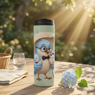 Cadeau Vader Vogel Thermische Tumbler Thermosbeker