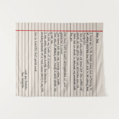 Cadeau Vaderbrief voor Vaderdag Wandkleed (Voorkant (horizontaal))