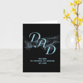 Cadeau Vaderdag – Geduld Wijsheid Liefde Papa Cita Kaart (Gele Bloem)