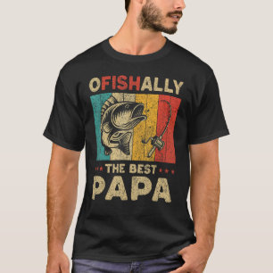 Cadeau Vaderdag Grappig Vissen Ofishally De B T-shirt