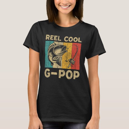 Cadeau Vaderdag Grappige Visrol Cool G-Pop T-shirt (Voorkant)
