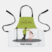 Cadeau Vaderdag voor Vader | Aangepaste Foto & Naa Schort (Voorkant)