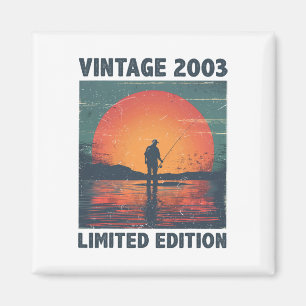 Cadeau van 22 jaar oud 2003 Vissen Visser Vis 22st Magneet