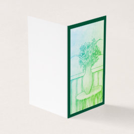 Cadeau van bloemen - Groen Kaart