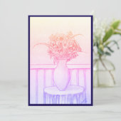 Cadeau van bloemen kaart (Staand voorkant)