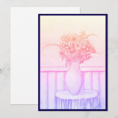 Cadeau van bloemen kaart (Voorkant / Achterkant)