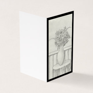 Cadeau van bloemen - Zwart Kaart
