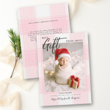 Cadeau van Boven Roze Rut Modern Baby Kerstmis