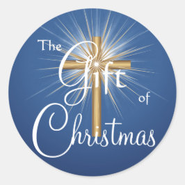 Cadeau van Christmas Cross stickers