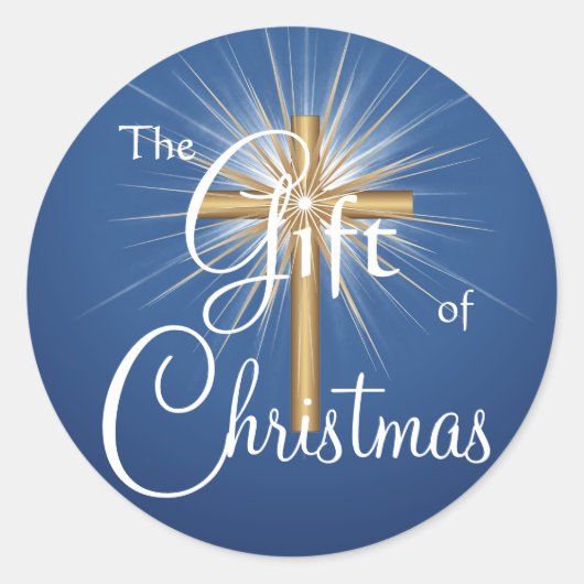 Cadeau van Christmas Cross stickers (Voorkant)