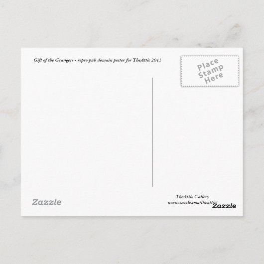 Cadeau van de Grangers - Briefkaart (Achterkant)