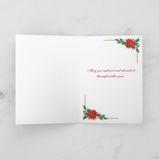 Cadeau van de Kaart van het Kerstkruis (Binnen)