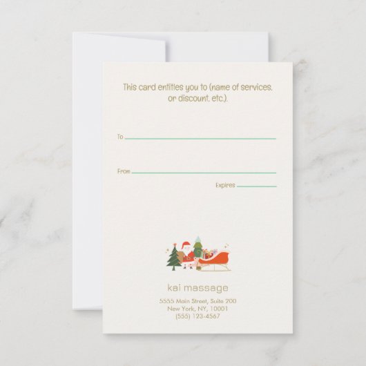 Cadeau van de Kerstman (Achterkant)