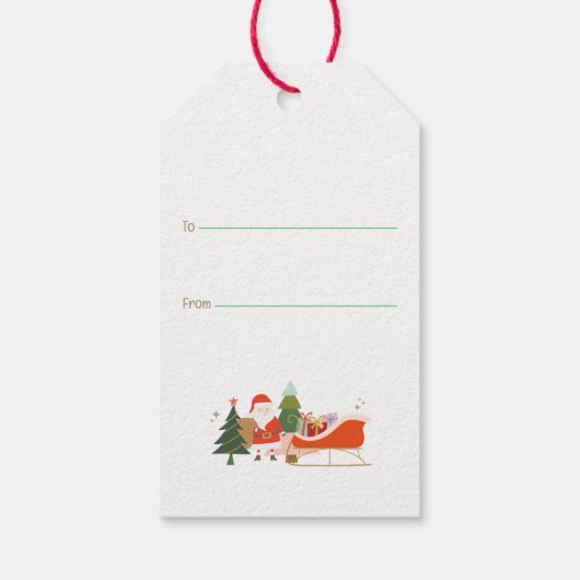 Cadeau van de Kerstman Cadeaulabel (Achterkant)