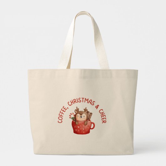 Cadeau van de Kerstman Gepersonaliseerde Kerst Grote Tote Bag