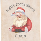 Cadeau van de Kerstman Sticker (Voorkant)