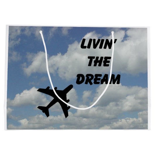 Cadeau van de vlucht large cadeautasje (Achterkant)